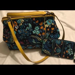 Vera Bradley snap handbag and purse